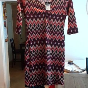 Rue2 Junior's M Bodycon Multi color Chevron Short Dress New